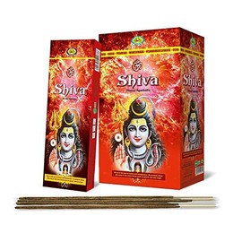 Cycle Brand Shiva Pure Masala Incense Sticks | 9" Inch Agarbatti Sticks with 50 Mins Burning time | Earthy, Woody Fragrance | Natural Fragrance for Puja | 50 Sticks/Pack, 6 Packs/Box, 300 Sticks/Box