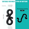 Starlife 115PCS Gutter Hooks for Outdoor Lights, Plastic Gutter Clips