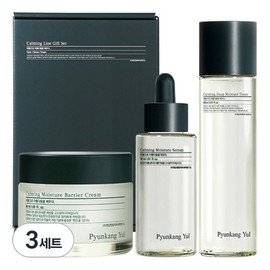 Pyunkangyul soothing line basic cosmetics gift 3 piece set, 3 sets / 편강율 진정 라인 기초 화장품 선물 3종 세트, 3세트