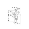 Grohe 41082000 WAS Angle Valve Chrome-Plated 0.5 Inches with Tube