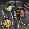 Innerwell Nonstick Titanium Ceramics Stainless Steel Frying Pan Set, 6