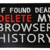 Delete your browser history in case of dead embroidered Velcro