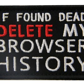 Delete your browser history in case of dead embroidered Velcro patch