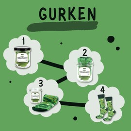 soxo Glass Socks Women's Gifts For Men Socks Gift For Women 2 Sizes, cornichons