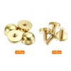 sourcing map 12x7mm Round Studs Rivet Purse Handbag Feet Spike