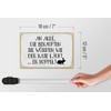 Femer Wooden Sign Saying 12 x 18 cm Der Hare