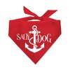 Salty Dog Beach Dog Anchor Dog Bandana (100 Red, One