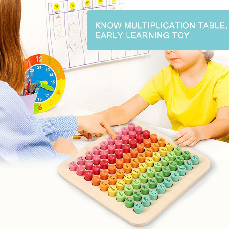 Multiplication Table Mathematics Educational Wooden Teaching Toys for Children