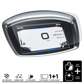 Speedo Angels Dashboard Screen Protector compatible with VESPA ELETTRICA (2019+) 1 x Ultra Clear & 1 x Anti Glare