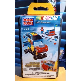 Nascar Mega Bloks Blocks NASCAR Jeff Gordon No. 24 #1721 - 45 Pieces Building Kit - NEW