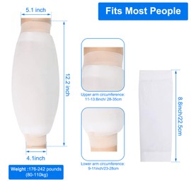 PICC Line Shower Cover, Ahier PICC line Covers for Upper arm, Waterproof Picc Line Protector for Chemotherapy Shower and Bath Reusable(L)