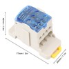 Power Junction Box DIN Rail Electrical Terminal Block Connector Distribution
