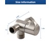 Hibbent All Metal Solid Brass Shower Arm 3-Way Diverter Valve