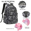 SIVENKE 3Pcs Middle School Schoolbag Star Printing Waterproof School Backpack
