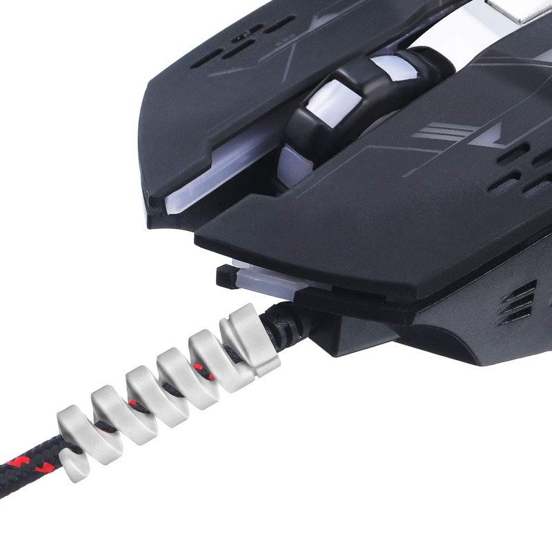 Jetec 12 Pieces Highly Flexible Silicone Micro USB Protector, Mouse