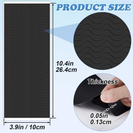 YALOJE 4 Packs Self-Adhesive Shoe Sole Protector, Silicone Aniti-Slip Shoe Bottom Protectors, Non-Slip Grips Pads for High Heels, Sneakers, Boots - Black