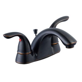 Glacier Bay Builders 4 in. 2-Handle Bathroom Faucet in Mediterranean Bronze