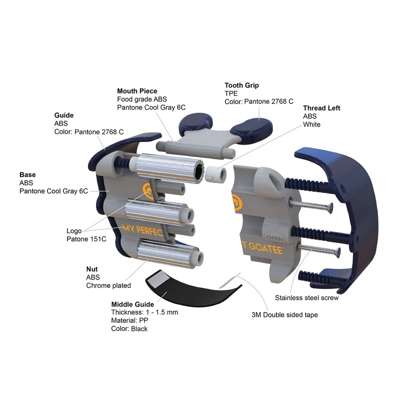 My Perfect Goatee® Shaving Template - Create a Perfectly Shaped