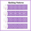 Quimarale 4 Pieces Free Motion Quilting Rulers and Templates with