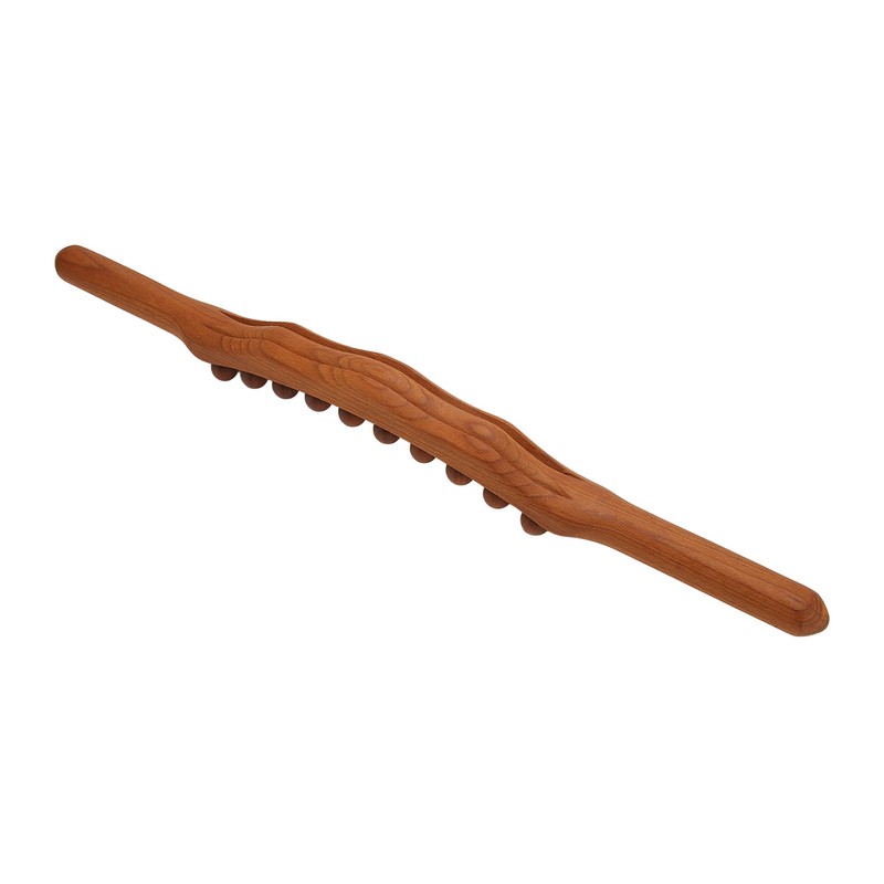20 Bead Wood Massage Stick Full Body Universal Ergonomic Scraping