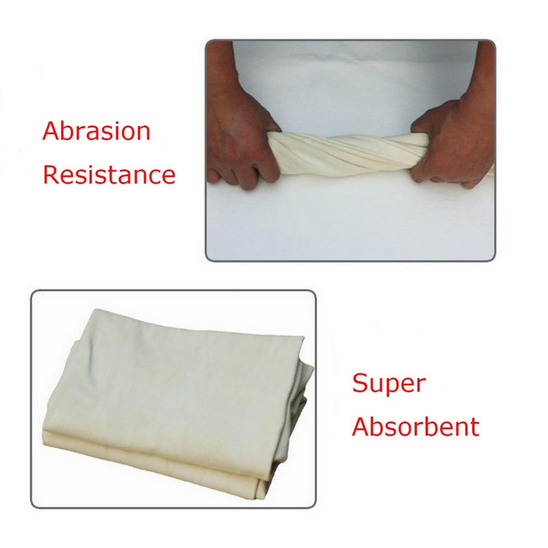 Natural Chamois Leather Car Cleaning Cloth Washing Suede Absorbent Drying
