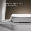 KOHLER 25875-0 Hyten 3" Height, Elevated Soft Close Elongated Toilet