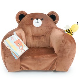 Soft Chair,Toddler Learning Toy Learn Smart Stages Chair with Music Activities for Toddler Chair for Boys and Girls Ages 1+ Years Bear