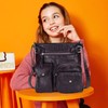 NICOLE & DORIS Multi Pockets Handbag Women Crossbody Bag Vintage