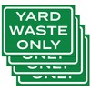 4pk Yard Waste Stickers 10" x 7" | Weatherproof Vinyl