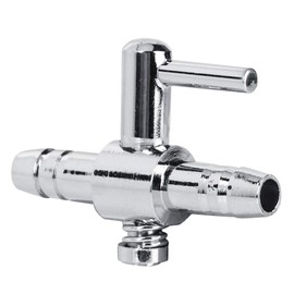 Fydun 10PCS Stainless Steel Air Control Valves, Aquarium Airflow Adjustment Accessories, 1/4 in Compression Inlet, NPT Outlet, 10 Ports