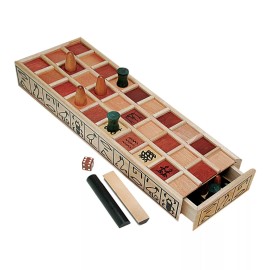 WE Games Senet Ancient Egyption Wooden Board Games, Strategy Board Game for K...