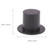 Toddmomy Pack of 100 Black Mini Top Hat Formal Mini