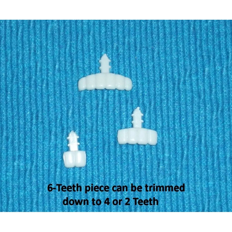 PrillyCharmin DOLL TEETH - 10 piece assortment of sizes and