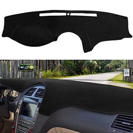 Dash Cover Mat Custom Fit for Lexus ES350 2007-2012, Dashboard Cover Pad Carpet Protector (Black) F117