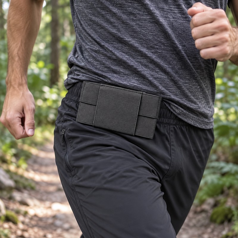 Outdoor Running Mini Invisible Waist Pack Fitted Stretch Pocket Invisible