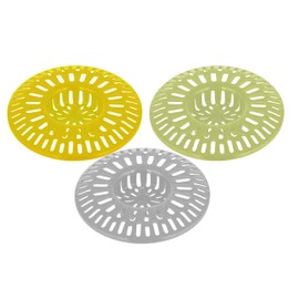 Sink Bathroom Drain Screen Catcher 3 inches - Pack of 3 - Bathtub Hair Stopper Basket Cover - Trap for Kitchen - Shower Guard Strainer