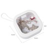 ANCLLO 2 Pieces Hair Scrunchie Organizer Holder Box Jewelry Organizer
