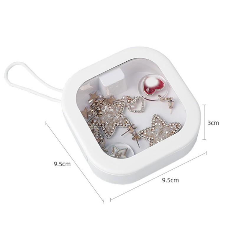 ANCLLO 2 Pieces Hair Scrunchie Organizer Holder Box Jewelry Organizer