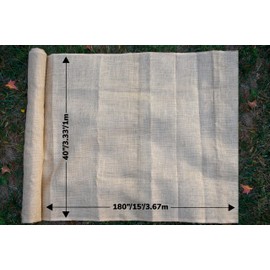 New! Burlapper Burlap Food Grade & Odorless Garden Fabric (40 Inch x 15 Feet, Natural - 10 oz Medium Weight)