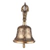 Tibetan Buddhist Bell Bronze Hand Bell with Vajra Padding for