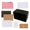 jojofuny Index Card Set Storage Box for Note Organization Flashcards