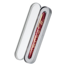 erofa Hongdian N23 Red Rabbit Fountain Pen, Long Blade, Medium Tip, Gold Trim, Year Lucky Rabbit Carving Design, Smooth Writing Pen with Converter and Metal Pen Box Set