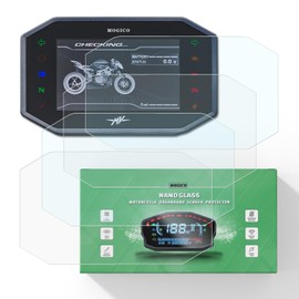 Mogico Motorcycle Accessories Nano Glass Dashboard Screen Protector Kit for MV Agusta Dragster 800 2021+ / Rush Brutale 1000 RS RR 2020-2024 (2 x Ultra Clear & 2 x Anti Glare)