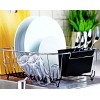 Neat-O Kitchen Steel Over Sink Dish Drying Rack with Cutlery