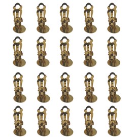 pson 20Pcs Round Flat Back Tray Earring Clips, 20 Clip-On Earring Converter Non-Pierced Earrings with 20 Earring Cushions, Easy Open Loop for Earring Making, Gold Options