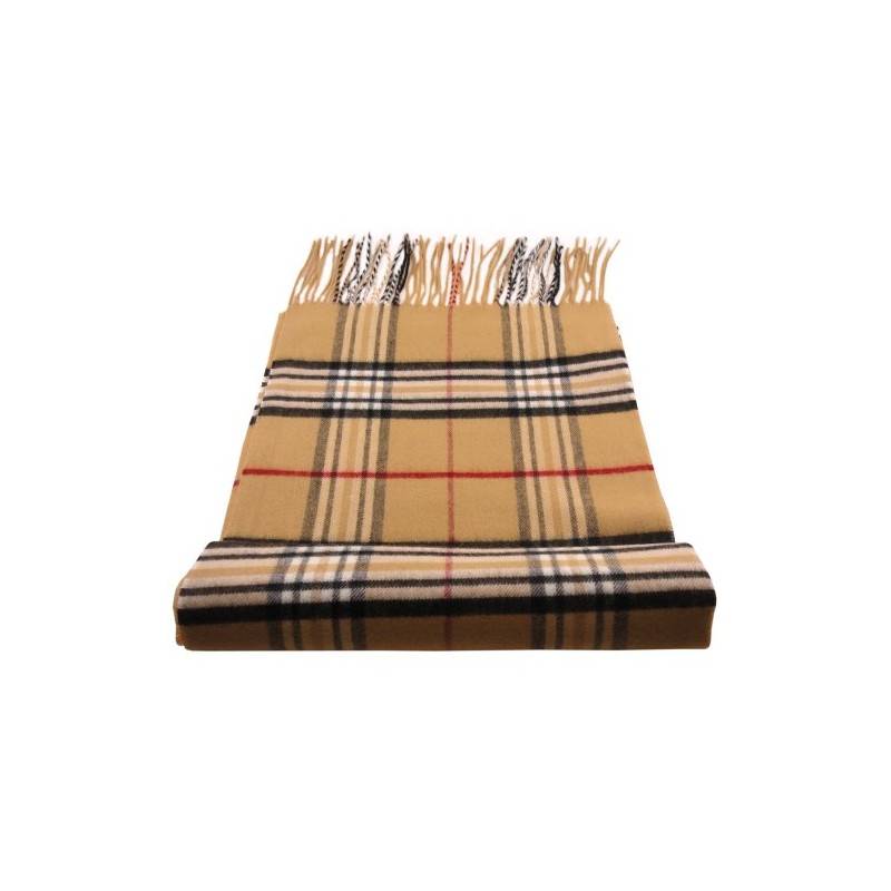 TigerTie - Fine Designer Scarf Checked Pattern - Cashmink Fabric