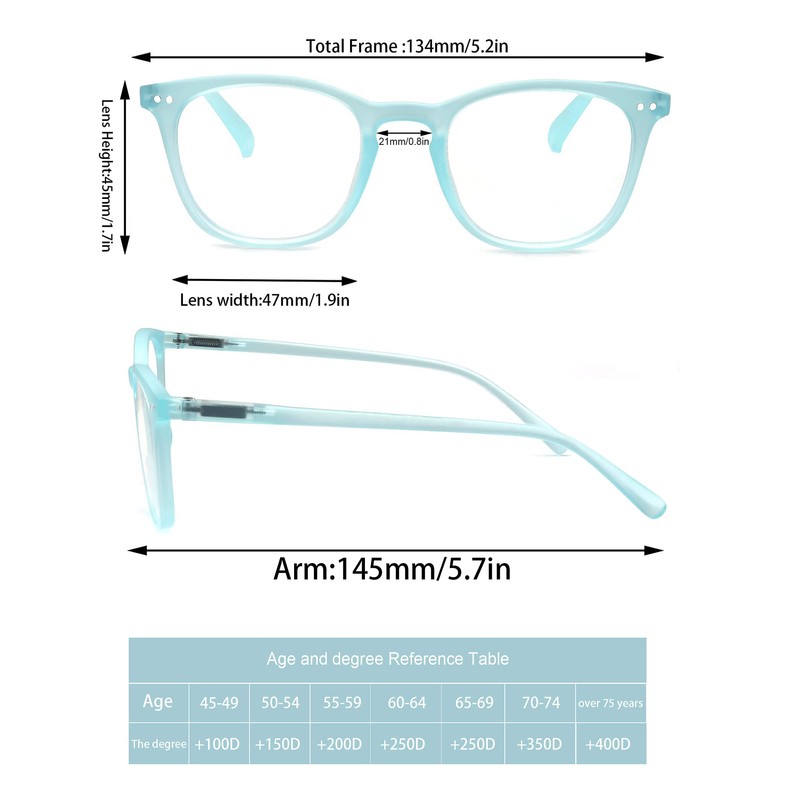 MODFANS - Gafas de lectura para hombre y mujer, con