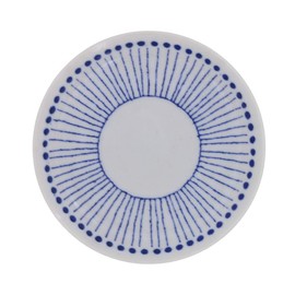 Tableware East Plate, 5.7 inches (14.5 cm), Gyokusa, Blue sou