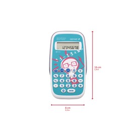 Genie BT11 Rechentrainer (Lernspiel; Mathe lernen durch ca. 300.000 Aufgaben; Inkl. Taschenrechner-Funktion; Schutzdeckel)