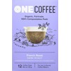 OneCoffee Organic French Roast 12 Count Single Serve Coffee 100%
